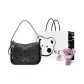 Black Bowknot+Exclusive Shopping Bag+Greeting Card+Dried Flower