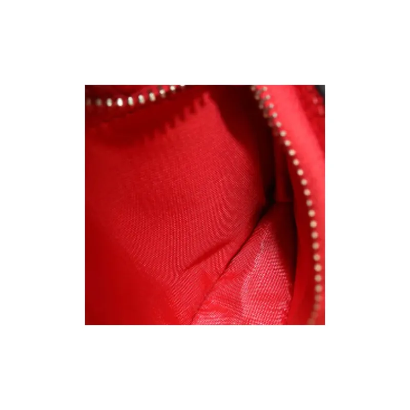 Valentino ROCKSTUD Leather Wallet Small Size Women's Red-6
