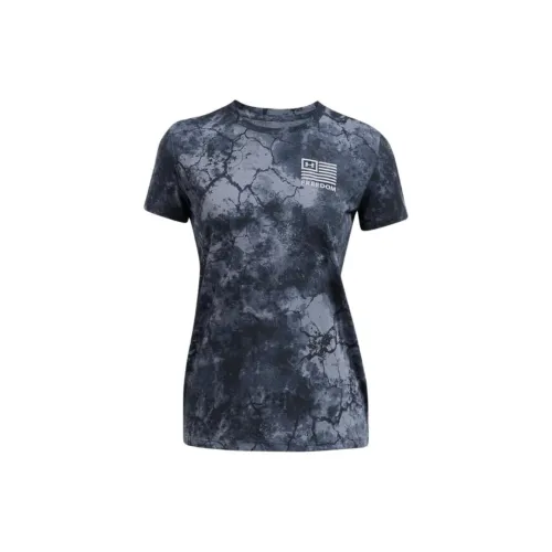 Under Armour Freedom Amp T-Shirts Women's Modern Gray