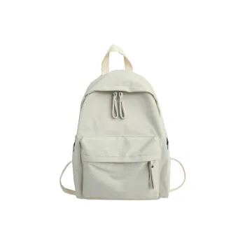 MOK Cotton Fabric Laptop Backpack Unisex Black/Blue/Ecru/Coffee