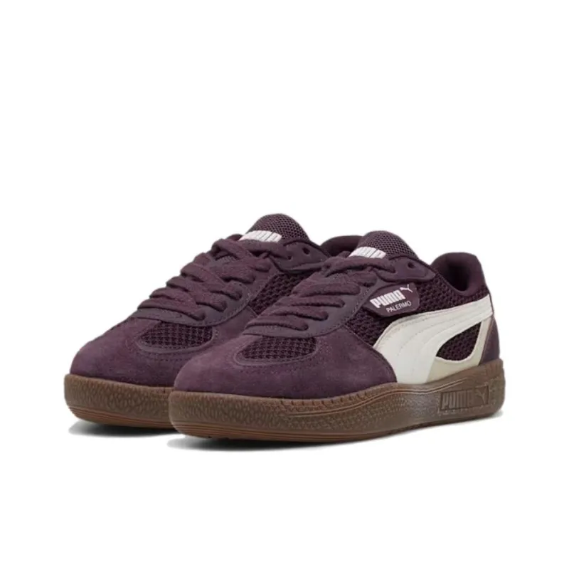 PUMA Palermo Slip Resistant Low Top Casual Shoes Unisex Purple-2
