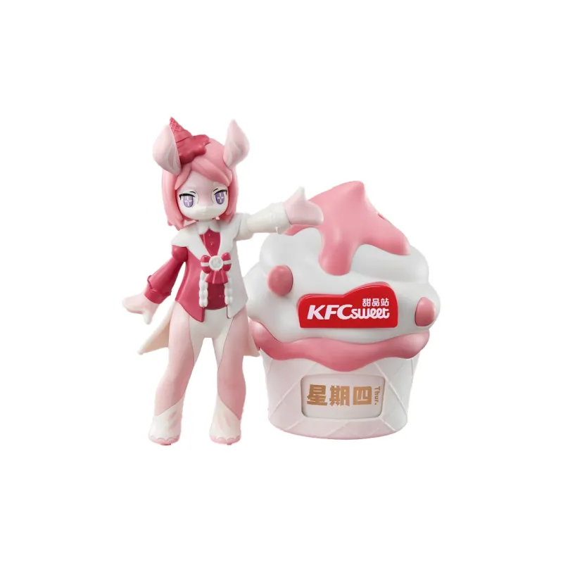 KFC x GenShin Delicious Kingdom Chibi Figures Small Size-0