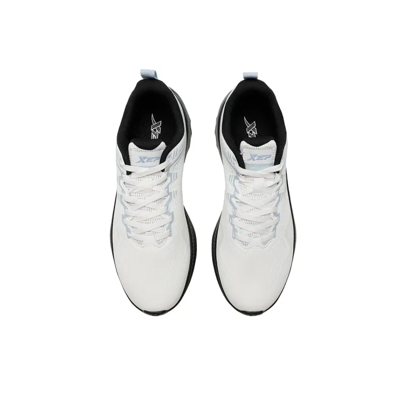 XTEP Wear-resistant And Waterproof Low-Top Casual Running Shoes Men's White-3