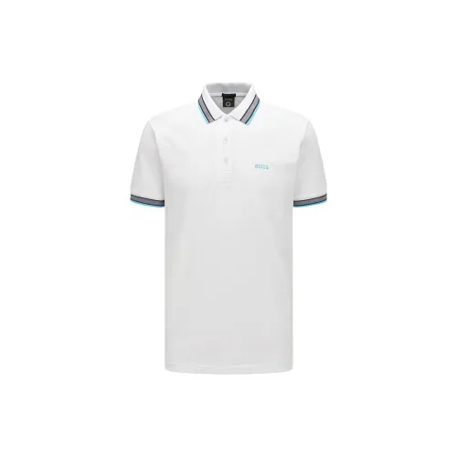 HUGO BOSS Polo Shirts Men White