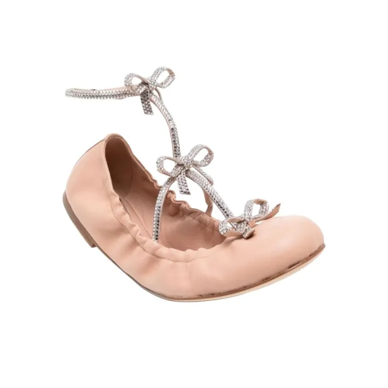 RENE CAOVILLA Caterina Casual Single Shoes Women's Pink-2