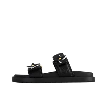 LOUIS VUITTON Summer Slide Slippers Women's Black