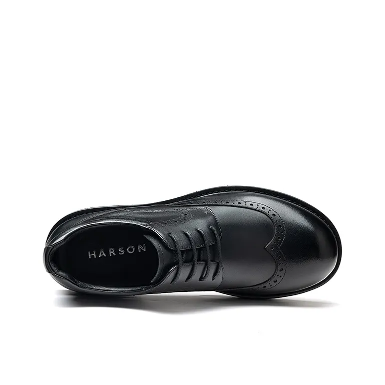 HARSON Derby Casual Shoes Men's Black-1