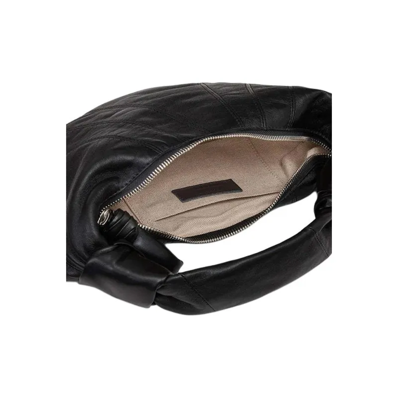 Lemaire Croissant Series Lambskin Croissant Bag Handbag Mini Women's Black-6
