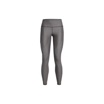 Under Armour HeatGear No Slip Waistband Full Length Leggings Sports Pants Women's Charcoal Gray