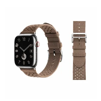 Craftsman Watch Bands Compatibility Apple Watch Hermès Strap For Apple Watch S9/8 Ultra 2 Woven SE Summer IWatch Unisex