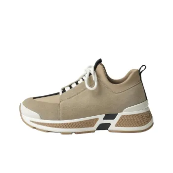 HERMES Low Top Casual Shoes Women's Beige