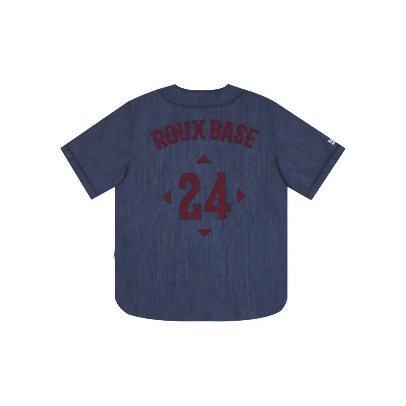 Safarispot ROUX BASE UNIFORM DUGOUT SHIRTS Shirt Unisex DENIM/Denim-1