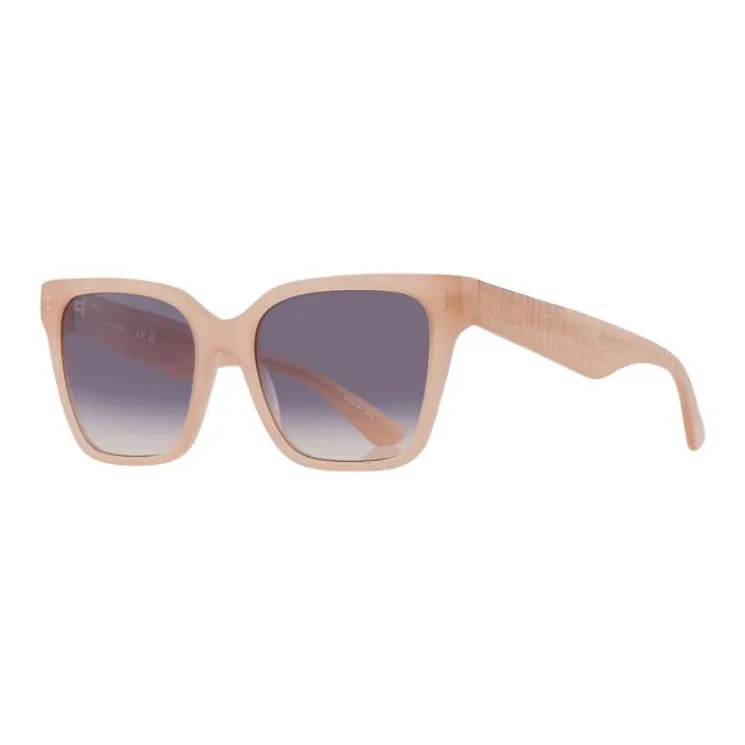 LACOSTE Plastic Square Sunglasses Women's Pink-0