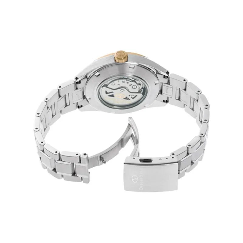 ORIENT Automatic/Manual Mechanical Movement Stainless Steel Watchband Watch Men's Watches Cut Out Dial-1