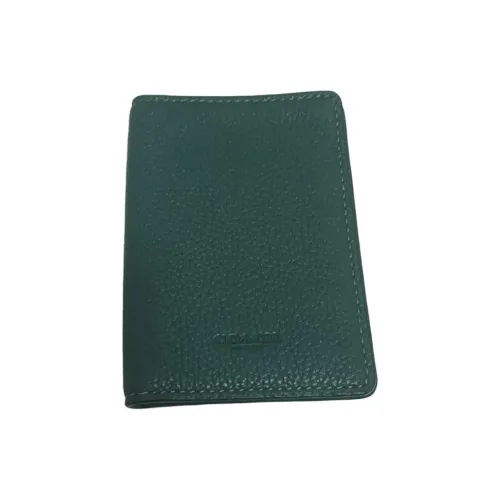 COACH Card Wallet Leather Card Holder Wallet Mini Women's Green