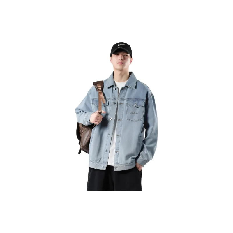 D&W Denim Jacket Unisex Light Blue-1