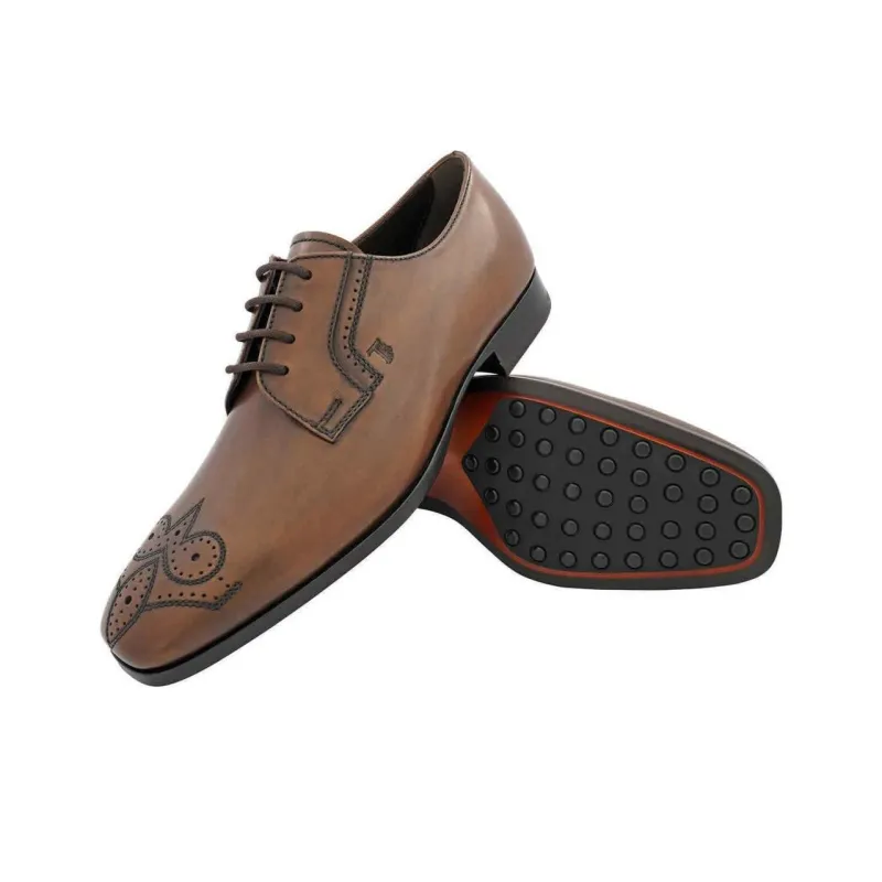 TOD'S Dress Shoes Men Low Top Brown-4