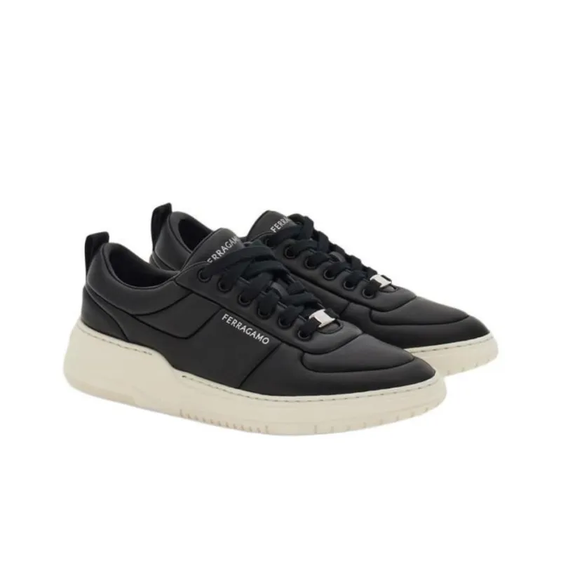 FERRAGAMO Metropolitan Low Top Casual Shoes Men's Black-2