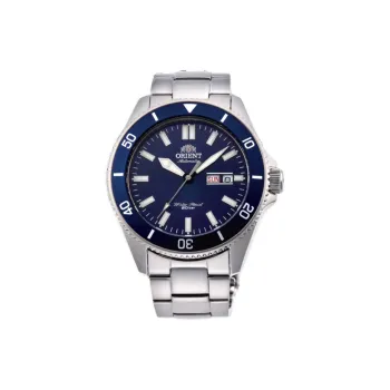 ORIENT Kanno Collection Automatic/Manual Mechanical Movement Stainless Steel Strap Watch Men's Watches Blue Dial