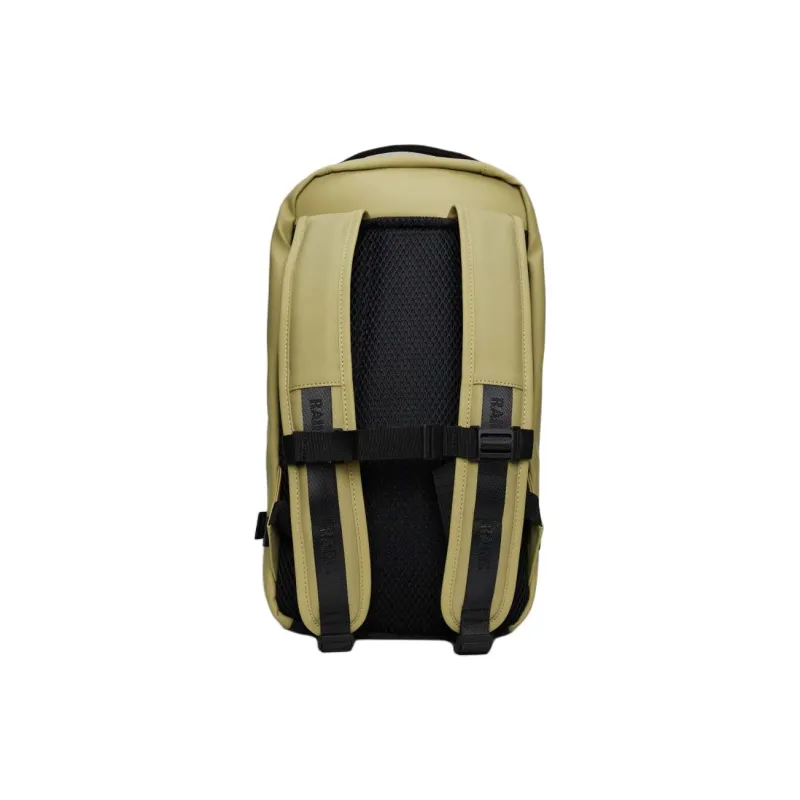 Rains Polyurethane Backpack Men's Khaki-1
