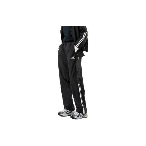 SIMPLE RIMLESS Casual Pants Unisex Black