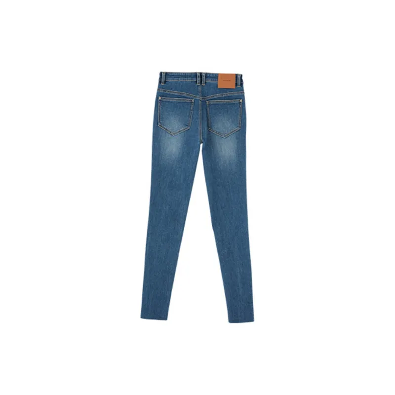 BASIC HOUSE Jeans Women's Blue Heather Gray-1