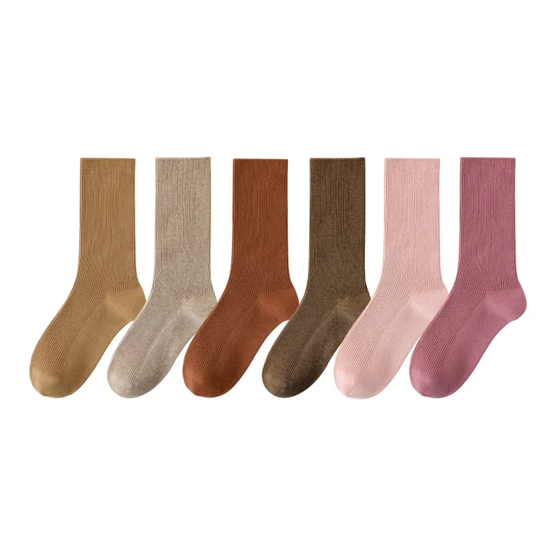 Caramella Mid Calf Socks Women's 6 Pack-12