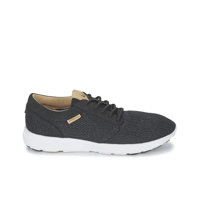 SUPRA Anti-Slip Wear-Resistant Low-Top Casual Shoes Unisex Black-1