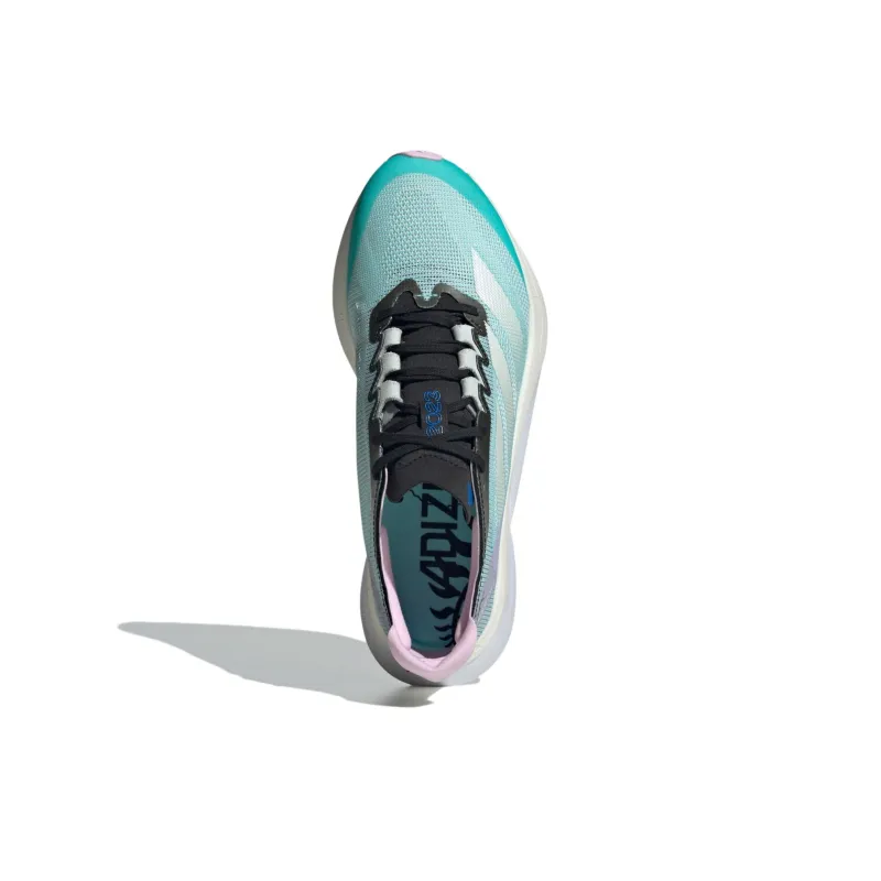 Adidas Adizero Boston 12 Anti Slip Wear Resistant Low Top Running Shoes Women's Blue-5