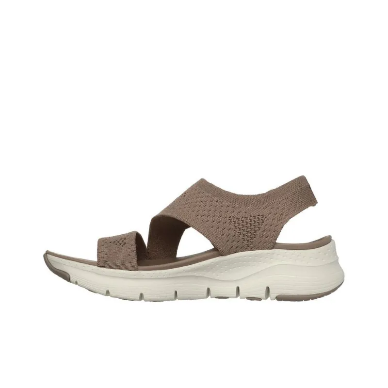 Skechers Arch Fit One Strap Sandals Women's Brown-1