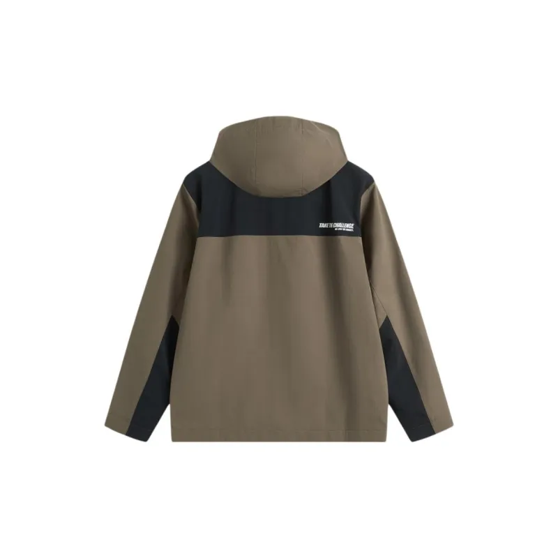 LiNing Lotus Leaf Trench Coat Unisex Teak Brown-1