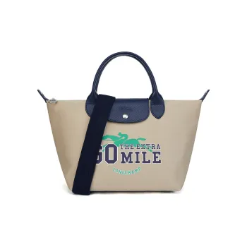 LONGCHAMP Le Pliage S Slogan-print Tote Bag