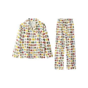 Gongdie x SNOOPY/ Pajama Set Women's Apricot