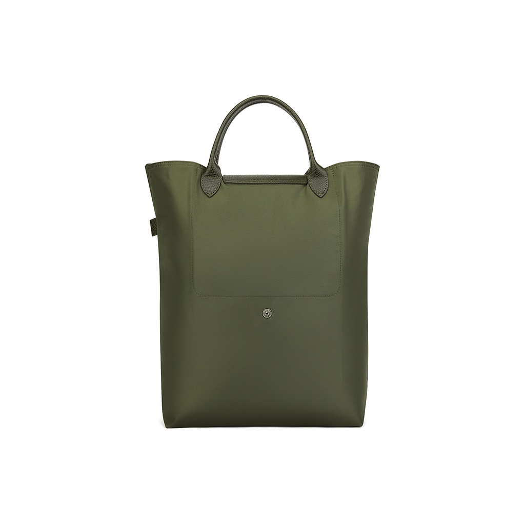 ほぼ未使用 LONGCHAMP×PEUGEOT LE PLIAGE TYPE M Le Pliage Green M Handbag Graphite - Recycled canvas