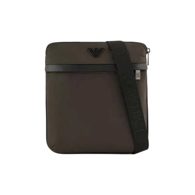 EMPORIO ARMANI Polyamide With Polyurethane Shoulder Bag Crossbody Bag Men's Army Green-0
