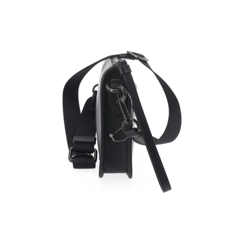 COACH Heritage Cow Leather Crossbody Bag, Shoulder Bag Men's Black-3