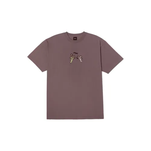 HUF T-Shirts Unisex Light Plum Blossom Color