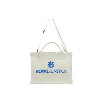 ROYAL ELASTICS Canvas Tote One Shoulder Handbag Unisex White
