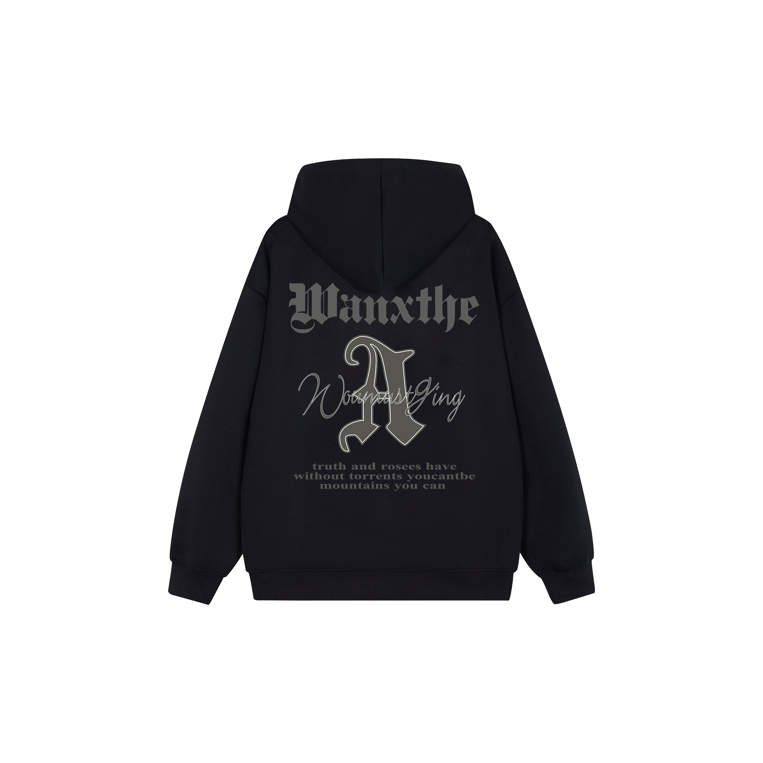 WANX Sweatshirts Unisex Black S - POIZON