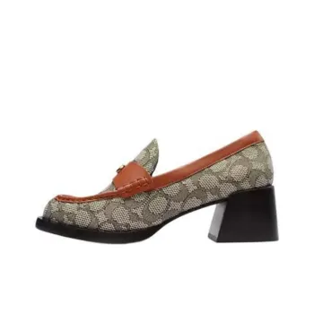 COACH Natalie Loafers 5cm Women's Brown