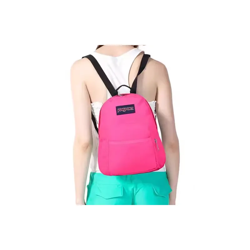 JanSport Polyester Backpack Mini Women's Caramel Pink-3