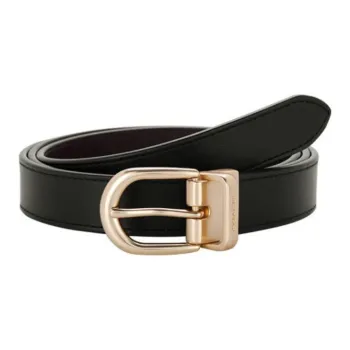 COACH Logo Identification Cow Leather Belts Women's Black 2.5CM
