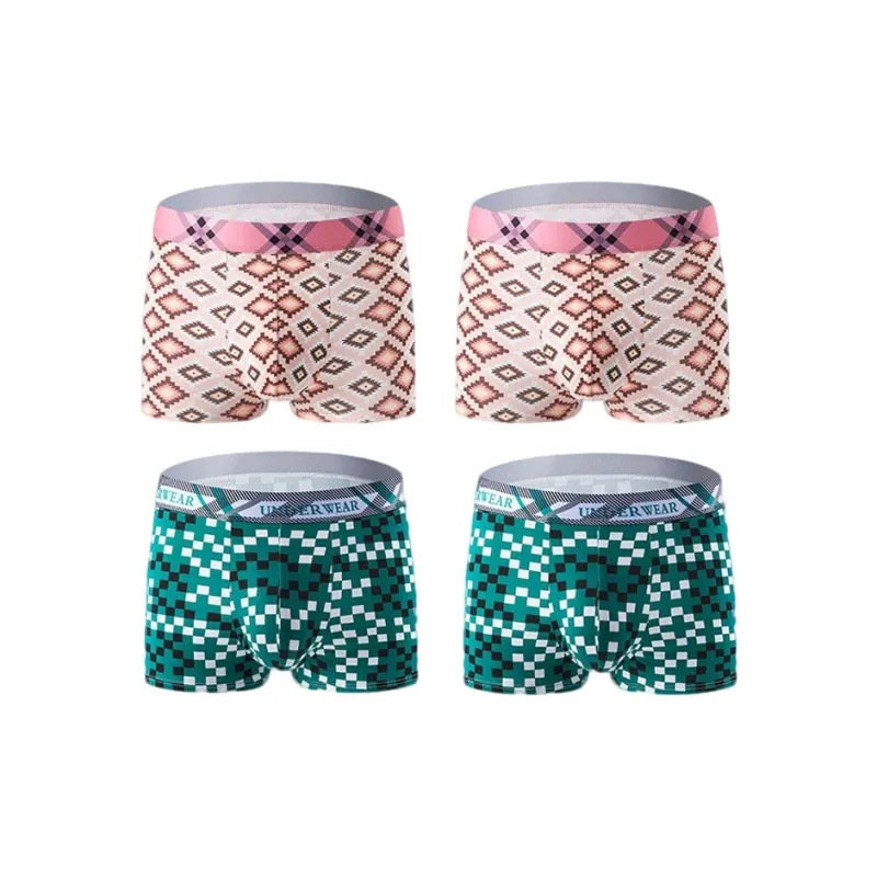 RED DRAGONFLY Cotton Panties Men's 4 Piece Gift Box Sets-10