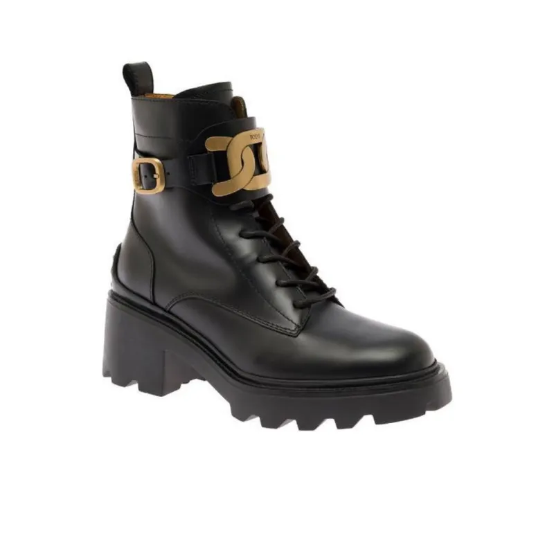 TOD'S 70mm Chain detail Lace up Boots-2
