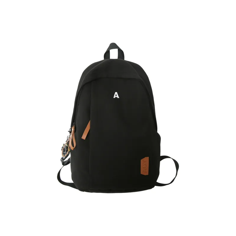 Parker Bear Nylon Backpack Unisex Black/White/Khaki/Blue-0