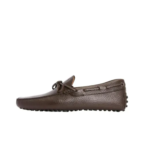 TOD'S Tie-front Leather Loafers