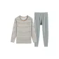 2115 Light Coffee Gray Stripes
