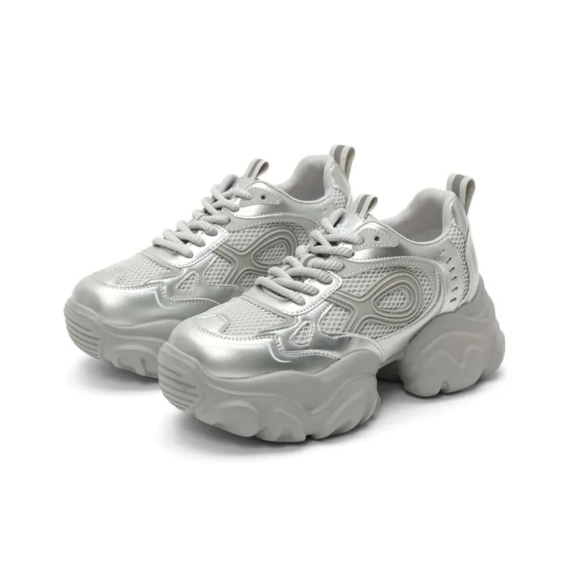 DAPHNE Cushioning, Slip Resistant, And Abrasion Resistant Low Top Chunky Sneakers Women's-13