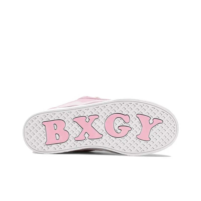 BXGY Skateboard Shoes Women's Low Top Cream Pink-5