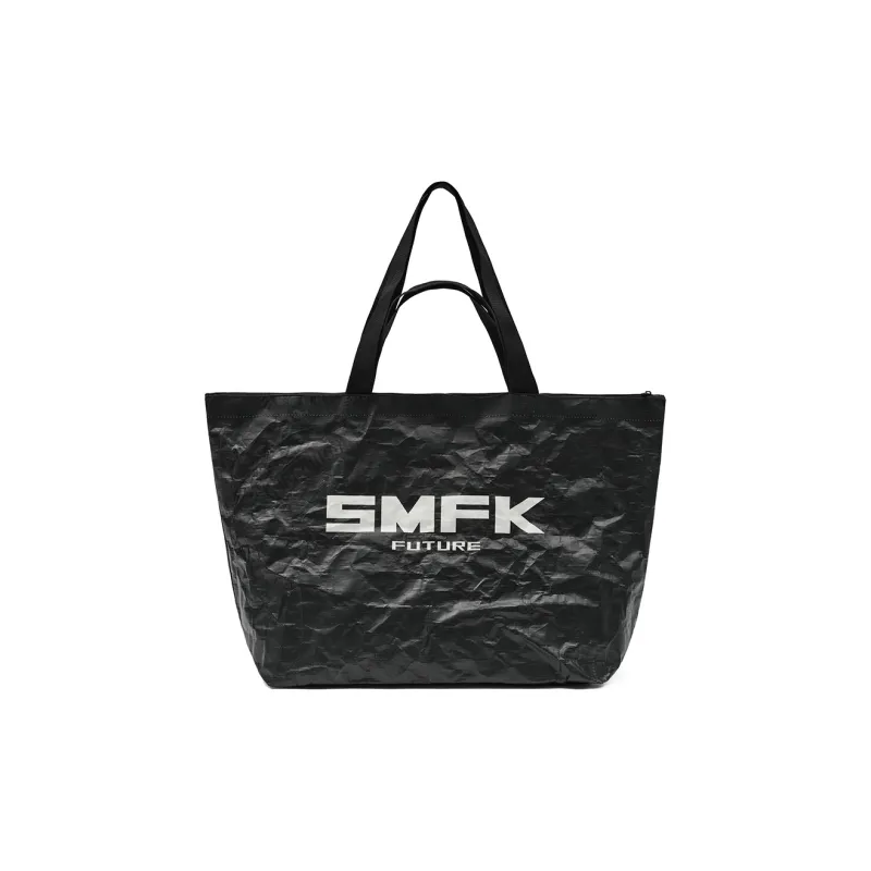 SMFK Double Sided Heat Melt Woven Material Gym Bag Tubas Unisex Space Silver/Lightning Black-3